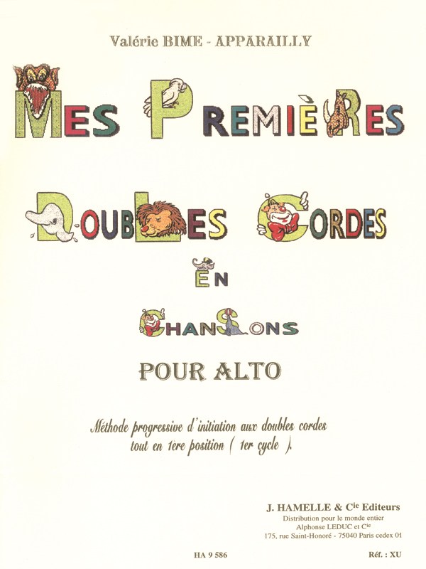 Bime Apparailly Mes Premieres Doubles Cordes Position 1 Cycle 1 Vla Bk
