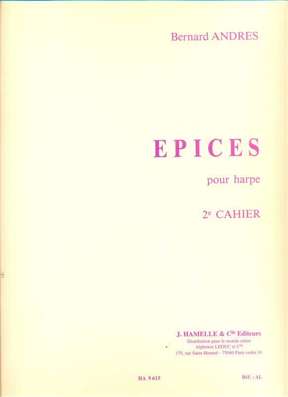 Epices pour harpe (2e cahier)