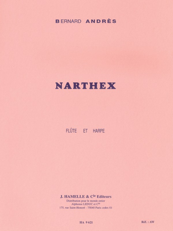 Bernard Andrès: Narthex (Flute & Harp)