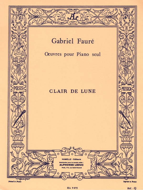 Gabriel Fauré: Clair de Lune Op.46, No.2 (Piano solo)