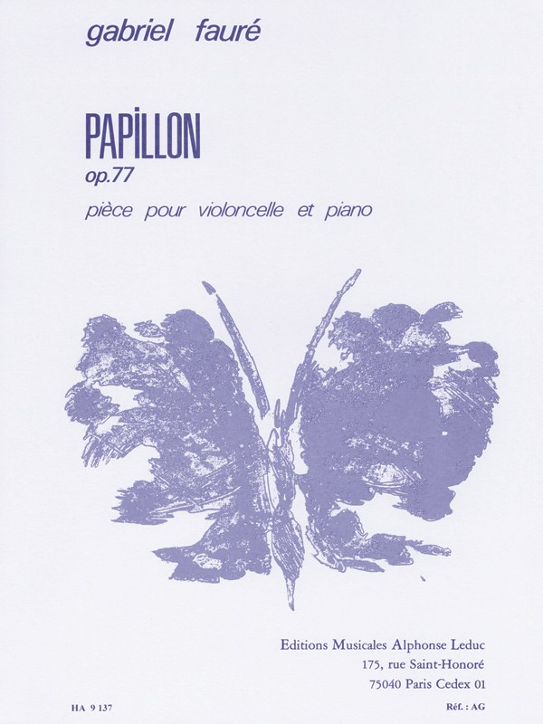 Gabriel Fauré: Papillon Op.77 (Cello & Piano)