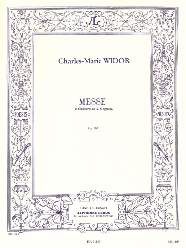 Charles-Marie Widor: Messe Pour Deux Choeurs Op.36 (Vocal Score)