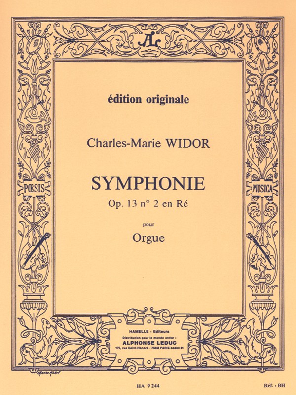 Charles Marie Widor: Symphony For Organ No.2 Op.13 In D