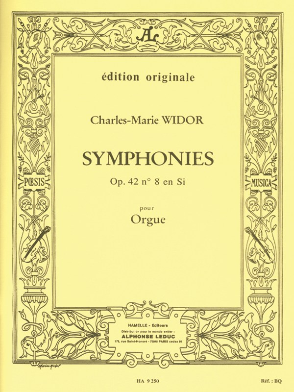 Widor Symphonie No8 Op42 Organ Book