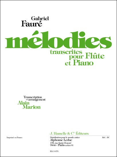 Melodies Fl/Pno Ed Marion