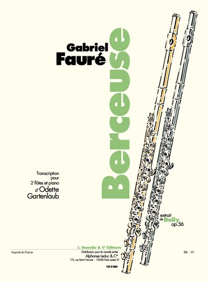 Berceuse 2fl/Pno Arr Gartenlaub