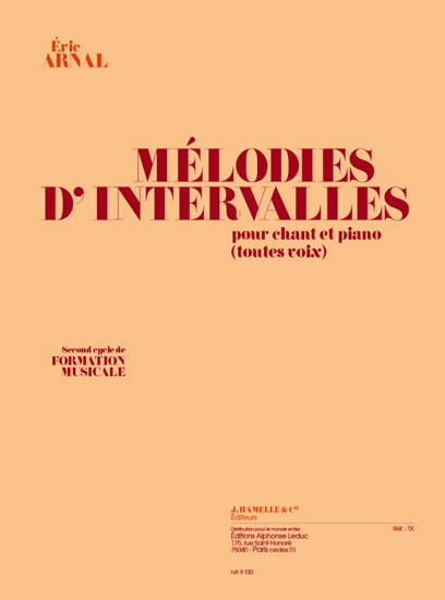 E. Arnal: Mélodies d'Intervalles (Voice & Piano)