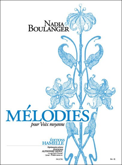 Boulanger N: Mélodies recueil pour voix moyenne