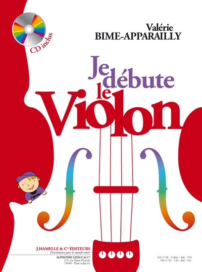 Bime-Apparailly: Je débute le violon (livre avec cd) méthode pour violon : le livre