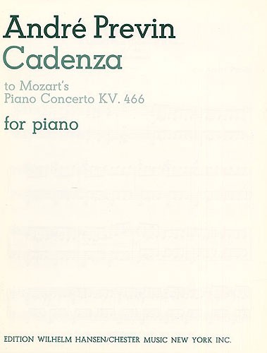 W.A. Mozart/Andre Previn: Cadenza (Third Movement - Piano Concerto In D Minor K.466)