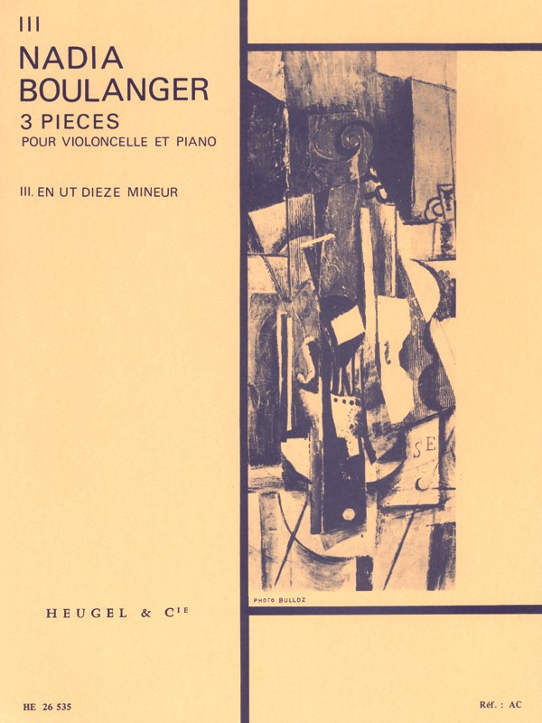 Nadia Boulanger: 3 Pieces - No. 3 In C Sharp Minor (Cello & Piano)