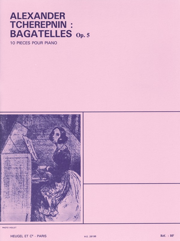 Tcherepnin Bagatelles Op.5 10 Pieces Piano Book