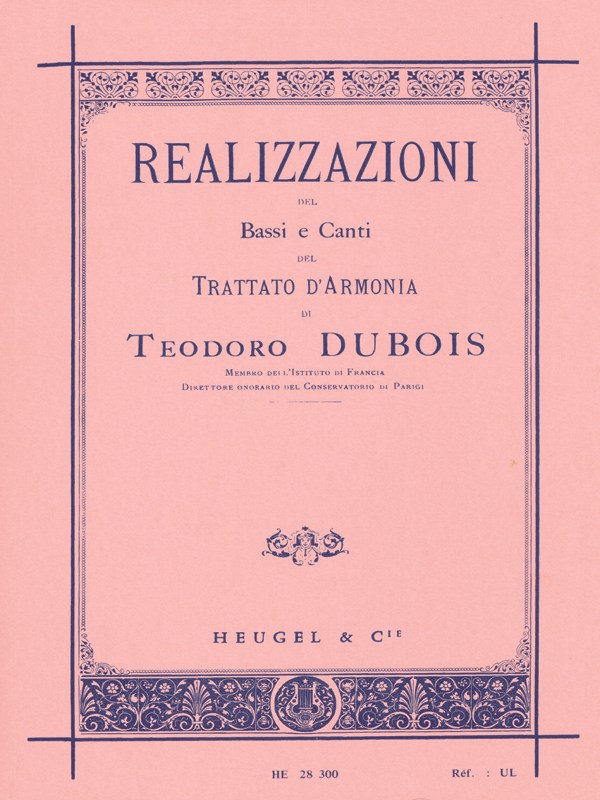 Theodore Dubois: Realisation of Figured Bass from the Treaty of Harmony