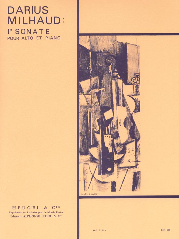 Darius Milhaud: Sonate No.1, Op.240 (Viola & Piano)