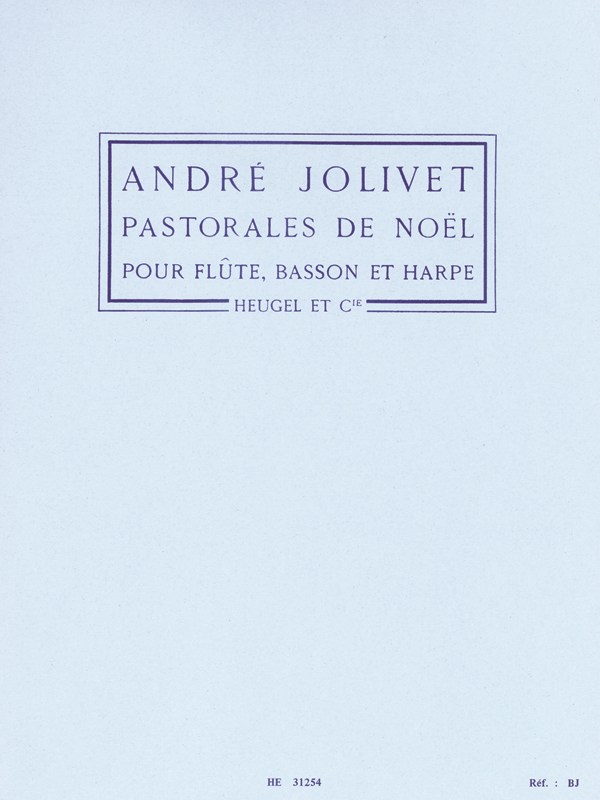 André Jolivet: Pastorales de Noël (Trio - Mixed)