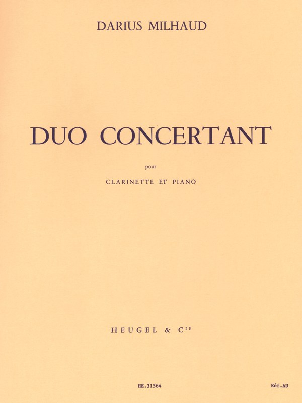 Darius Milhaud: Duo Concertant