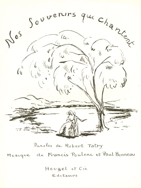 Poulenc Francis Nos Souvenirs Qui Chantent Medium Voice & Piano Book