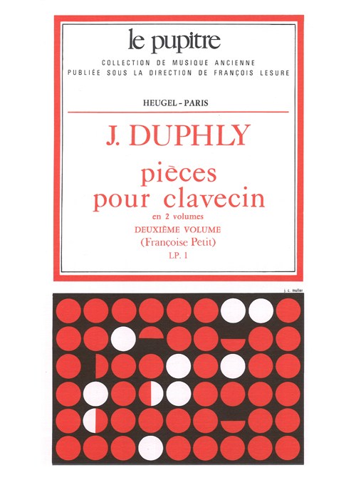 Jacques Duphly: Pièces pour Clavecin Vol.2 (LP1) (Harpsichord solo)