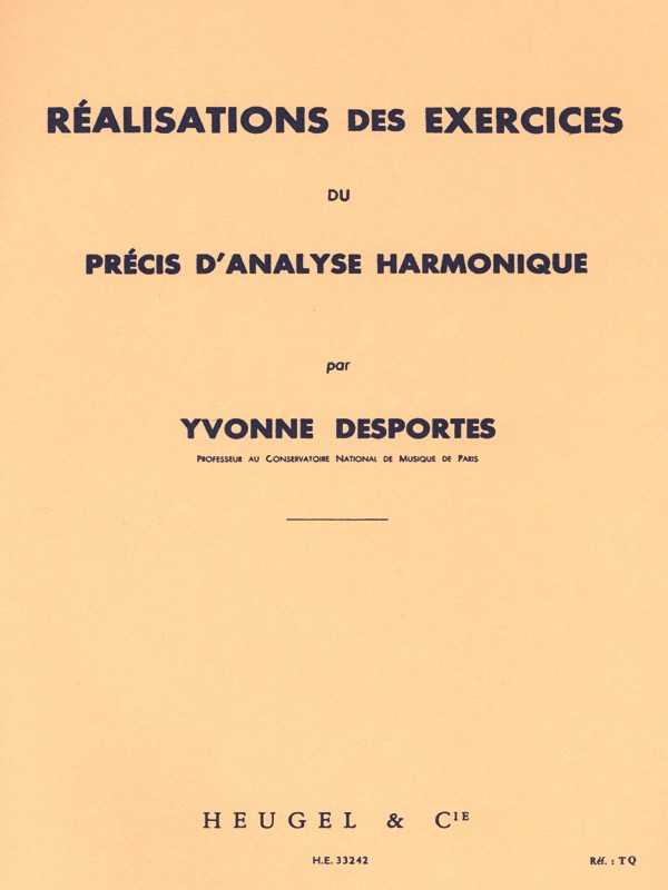 Desportes Realisation Des Exercices Du Precis D'analyse Harmonique Bk