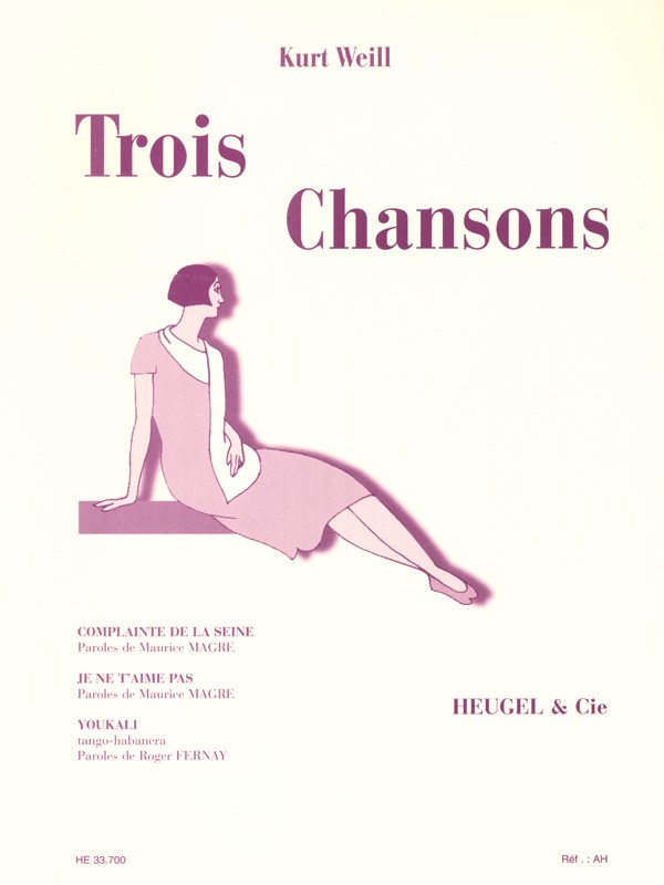 Kurt Weill: 3 Chansons (Voice & Piano)