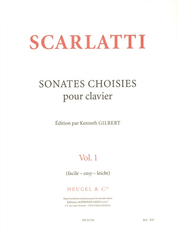 Domenico Giuseppe Scarlatti: Sonates choisies Vol.1 (Piano solo)