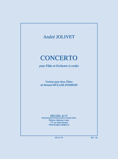 André Jolivet: Concerto (Flutes 2)