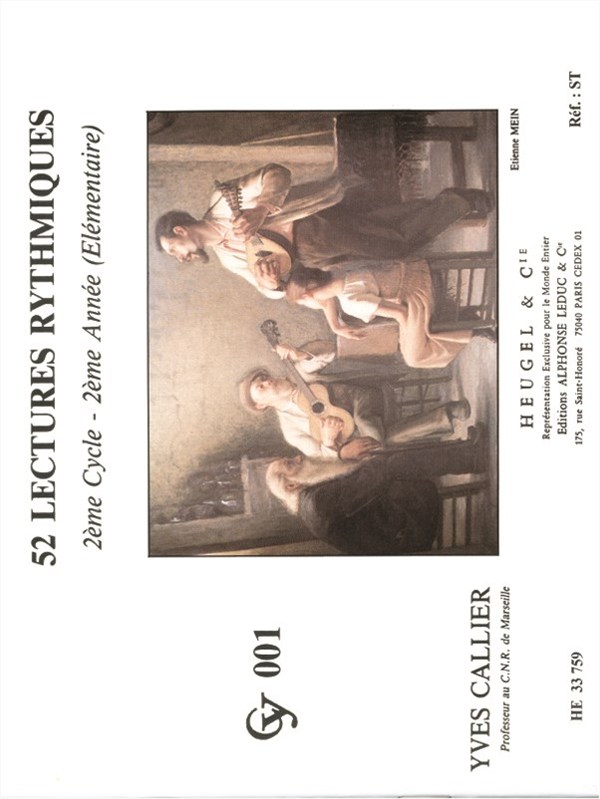 Yves Callier: 52 Rhythmic reading - Level 2, year 2
