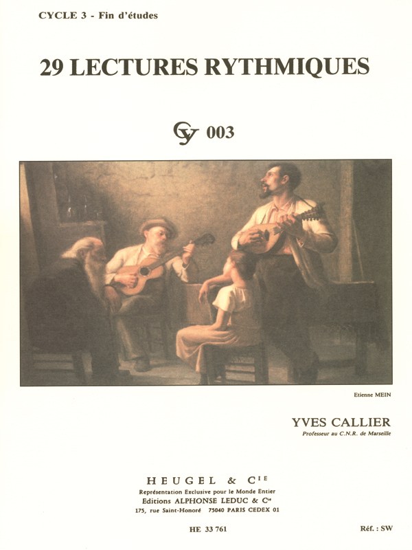 Yves Callier: 29 Rhythmic Exercises