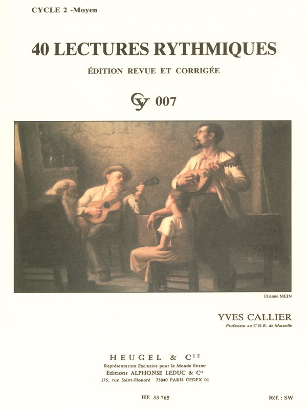 Yves Callier: 40 Rhythmic Exercises