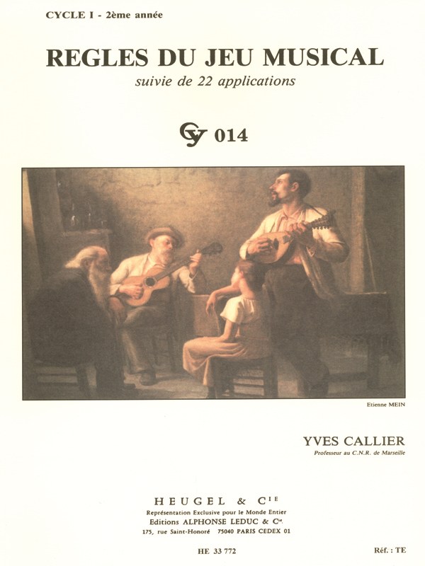 Yves Callier: Musical game rules - Level 1, year 2
