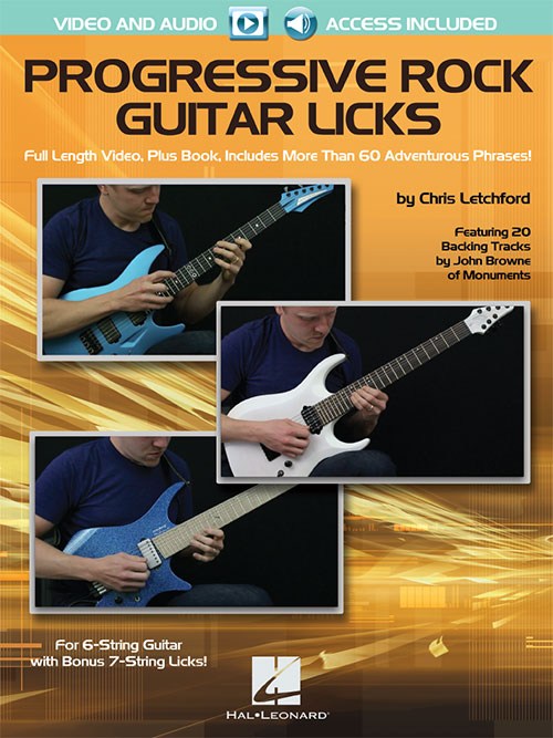 Chris Letchford: Progressive Rock Guitar Licks (Book/Online Audio)