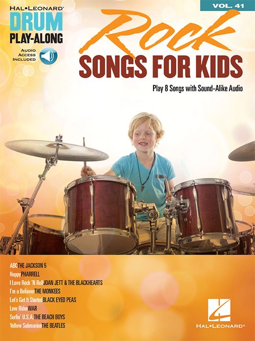Drum Play-Along Volume 41: Rock Songs For Kids (Book/Online Audio)