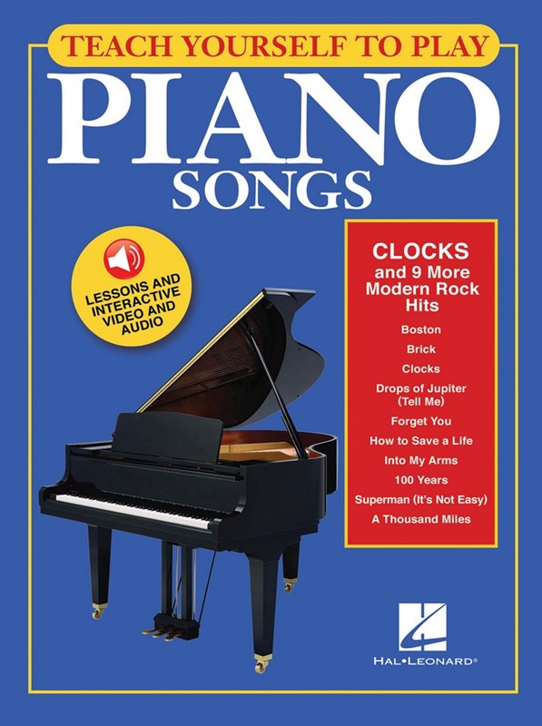 Teach Yourself To Play Piano Songs: Clocks And 9 More Modern Rock Hits (Book/Online Media)