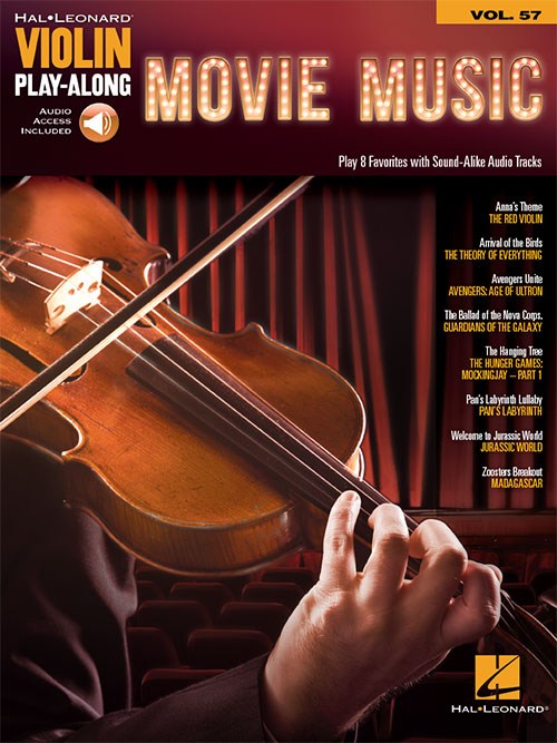 Violin Play-Along Volume 57: Movie Music (Book/Online Audio)