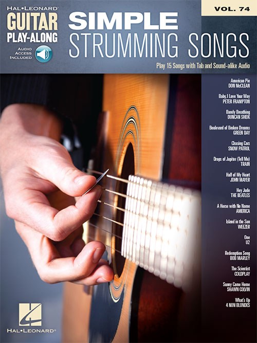 Guitar Play-Along Volume 74: Simple Strumming Songs (Book/Online Audio)