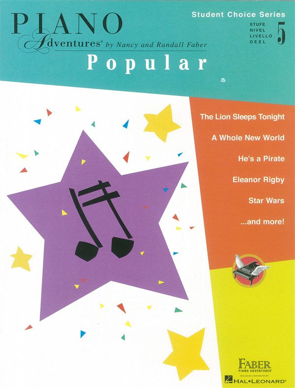 Faber Piano Adventures - Student Choice Series: Popular Level 5