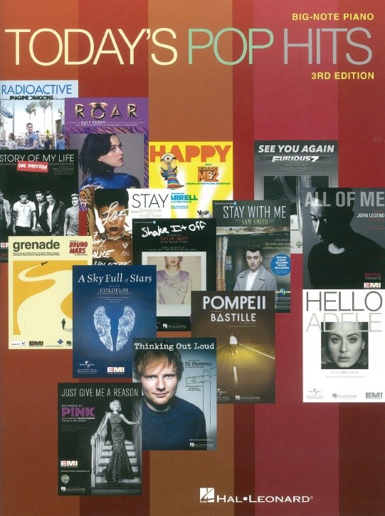 Today's Pop Hits: 3rd Edition - Big Note Piano