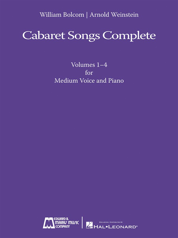 BOLCOM/WEINSTEIN CABARET SONGS COMPLETE VOL1-4 MEDIUM VOICE & PIANO BK