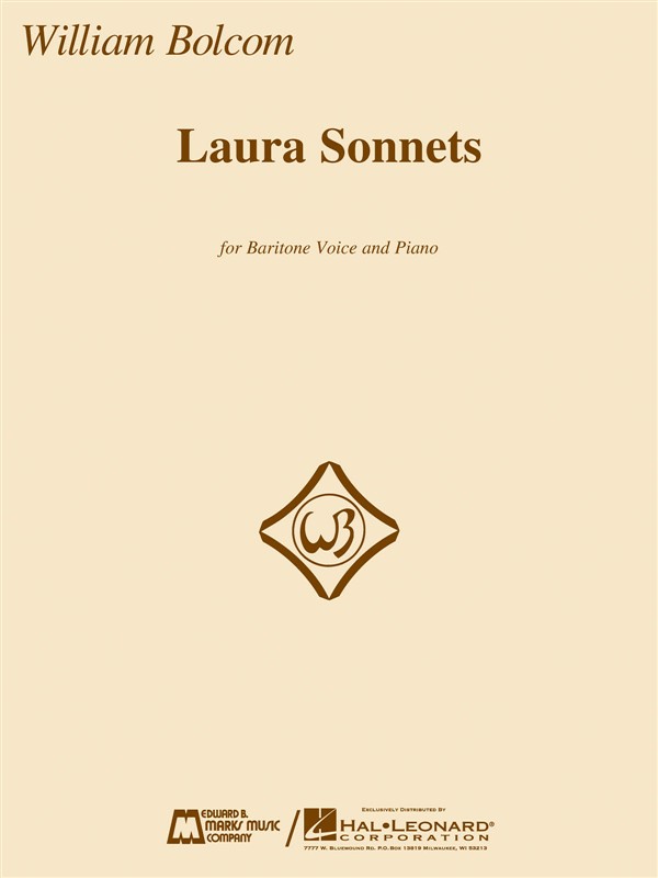 Bolcom William Laura Sonnets Baritone Horn Voice & Piano Book