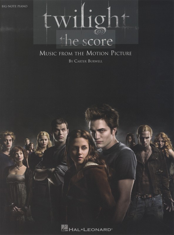 Carter Burwell: Twilight - The Score (Big Note Piano)
