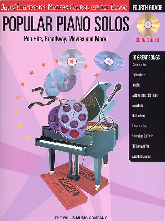 John Thompson's Modern Piano Course: Popular Piano Solos - Fourth Grade (Book and CD)