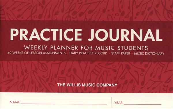 Practice Journal - Weekly Planner For Music Students