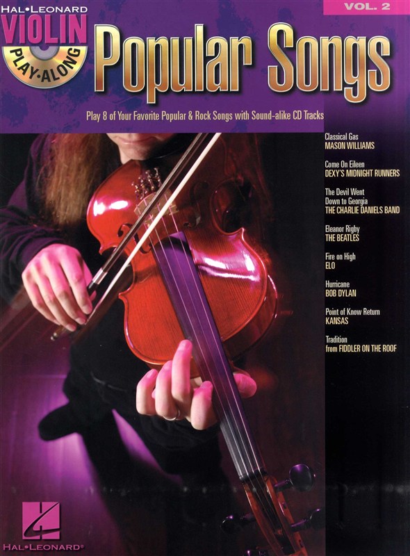 Violin Play-Along Volume 2: Popular Songs