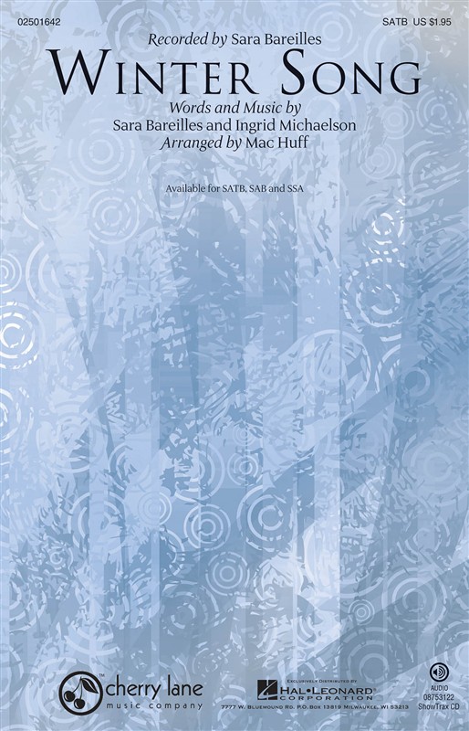 Bareilles Winter Song (Huff) Satb