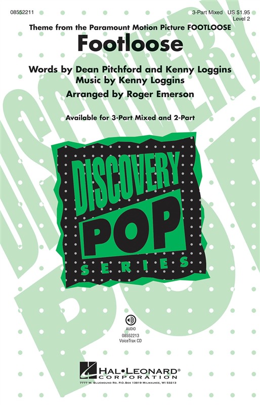 LOGGINS KENNY FOOTLOOSE (ARR EMERSON ROGER) 3PT CHOR