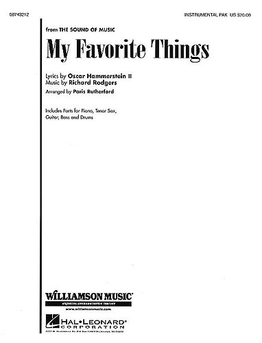 Richard Rodgers/Oscar Hammerstein: My Favorite Things (The Sound Of Music) Instrumental Pack