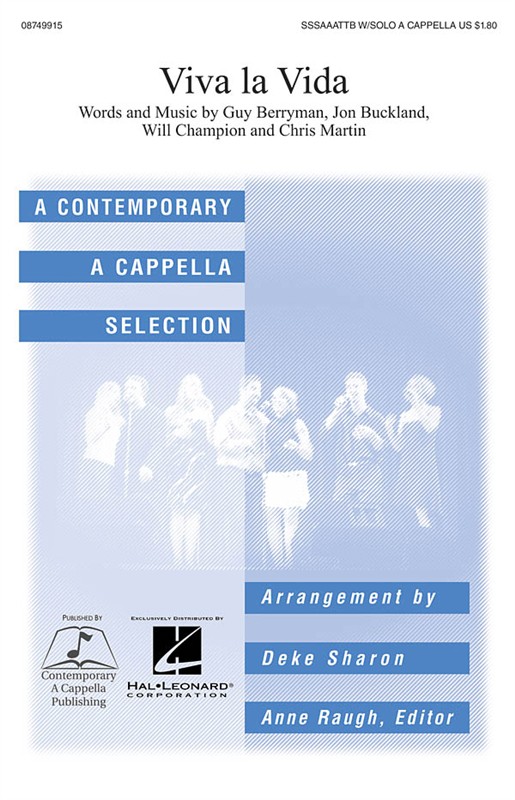 COLDPLAY VIVA LA VIDA (ARR SHARON DEKE) SATB DV A CAPPELLA CHORAL