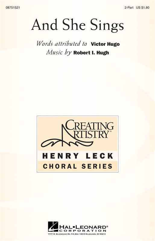 HUGH ROBERT AND SHE SINGS 2 PART CHORAL