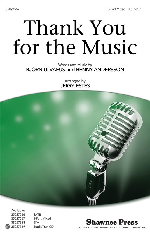 Abba Thank You For Music (Estes) 3pt