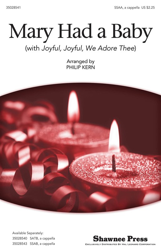 Lugwig Van Beethoven/Spiritual: Mary Had A Baby (With Joyful, Joyful, We Adore Thee) - SSAA
